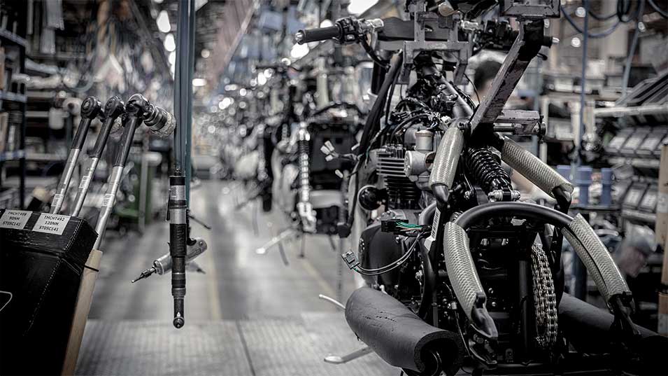 Triumph motorcycles factory